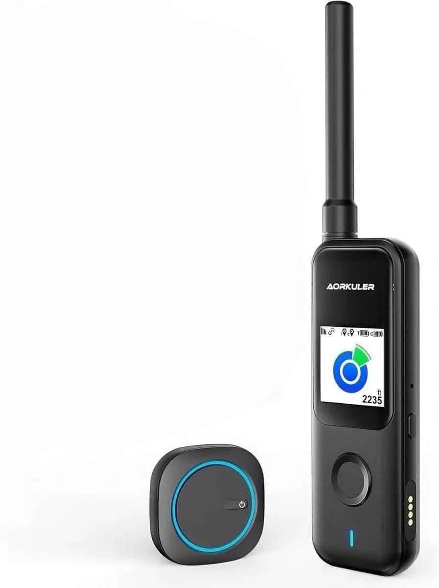 Aorkuler GPS Dog Tracker – No Phone, No Signal, No Subscription | Real-Time Direction & Distance Up to 3.5 Miles | Built for Hiking, Farms & Off-Grid Adventures (Tracker 2)