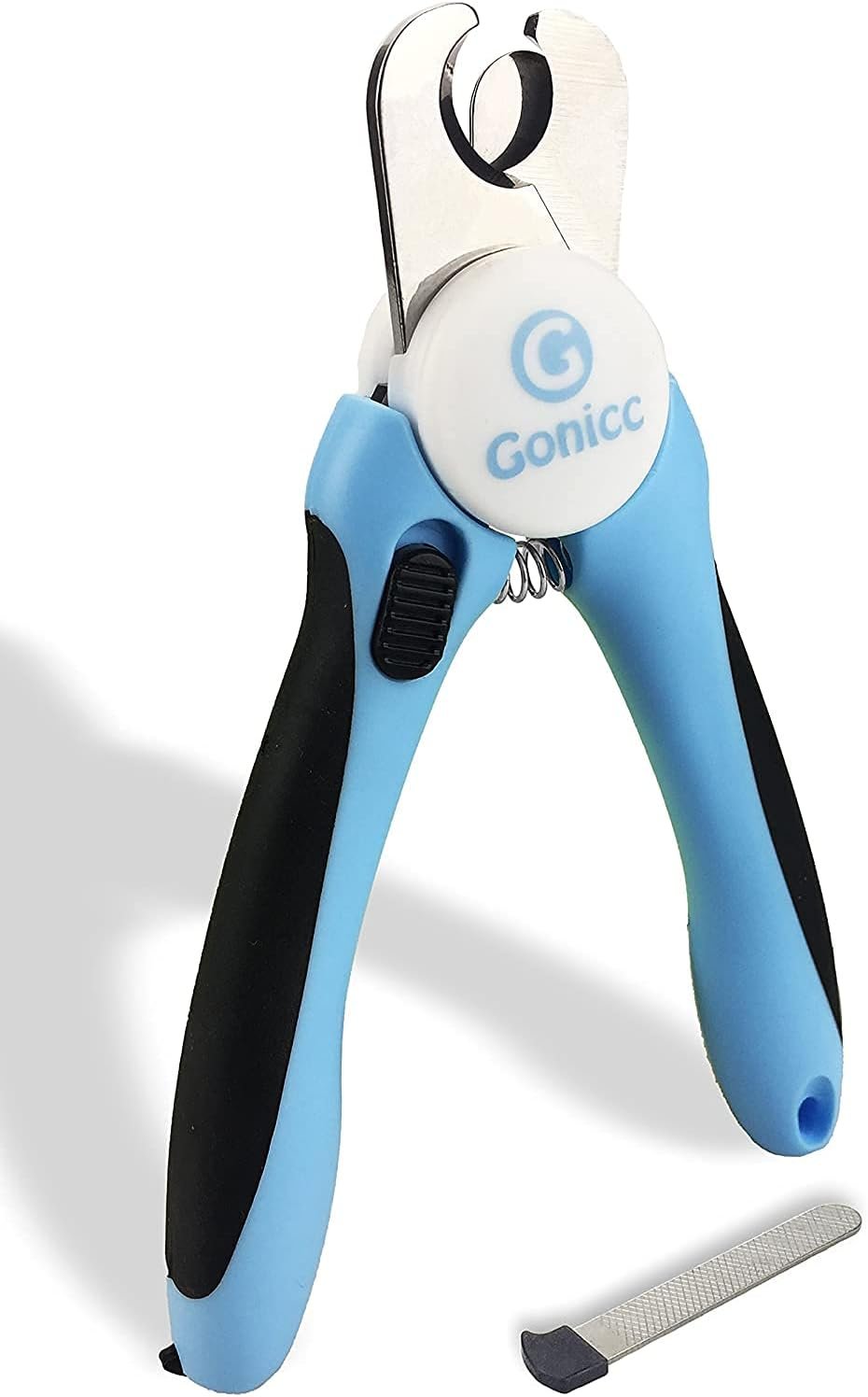 gonicc Dog & Cat Pets Nail Clippers and Trimmers – with Safety Guard to Avoid Overcutting, Free Nail File, Razor Sharp Blade – Professional Grooming Tool for Pets (for Large and Medium Dogs)