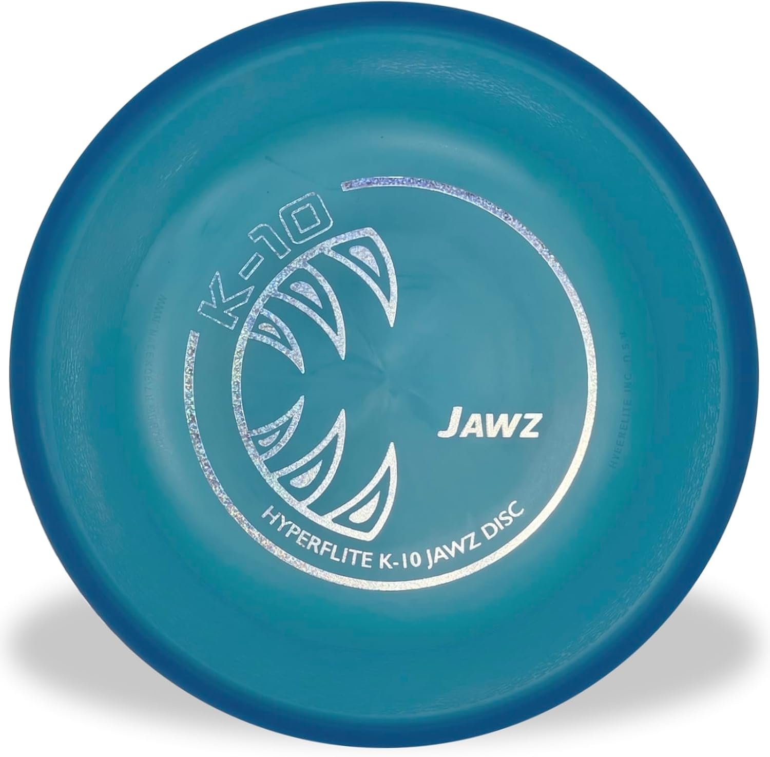Hyperflite K-10 Jawz Puncture Resistant Dog Flying Disc, Medium-Large | Puncture Resistant, Competition Approved | 8.75-inch, 150g | Medium & Large Dogs | Blue