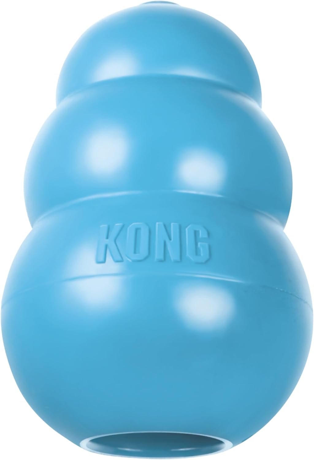 KONG Puppy – Natural Teething Rubber Chew Toy for Dogs – Stuffable Dog Toy for Extended Playtime – Chew & Fetch Toy for Puppies – for Small Puppies – Blue