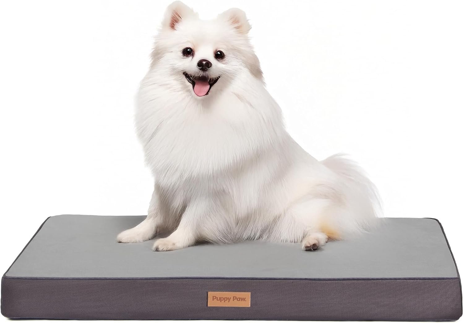 Washable Cooling Pet Bed for Small, Medium Dogs & Cats, Certipur-Us Certified Memory Foam Pet Bed with Waterproof Inner Liner (29″ x 18″, Up to 50LBs)