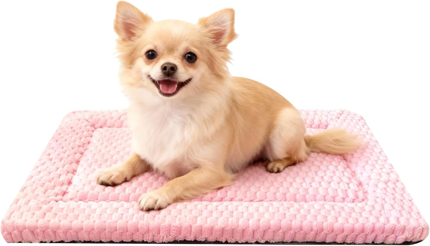 Dog Bed Mat – Dog Crate Pad – Reversible Mat for Pet Comfort – Soft Bed Crate Pads with Dual-Sided Design for All Seasons (Pink, 24″ L*18″ W*1.5″ Th)