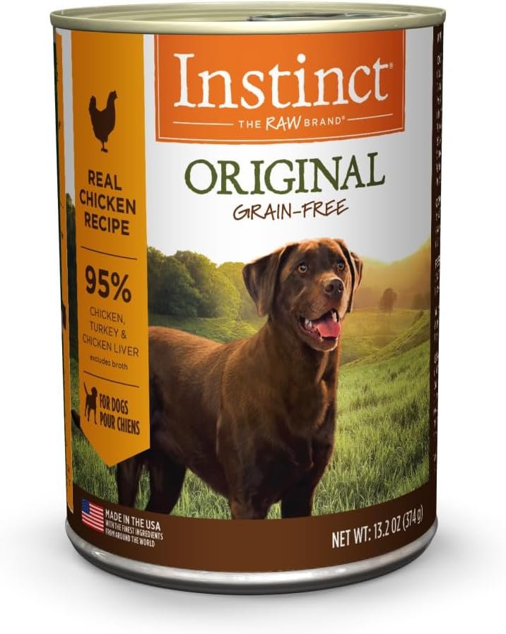 Instinct Original Wet Dog Food, Grain Free Recipe – Real Chicken, 13.2 Ounce (Pack of 6)