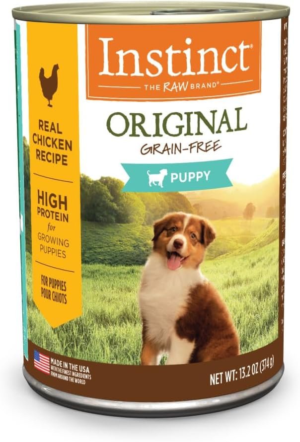 Instinct Original Puppy, Wet Dog Food, Grain Free Recipe – Real Chicken, 13.2 Ounce (Pack of 6)