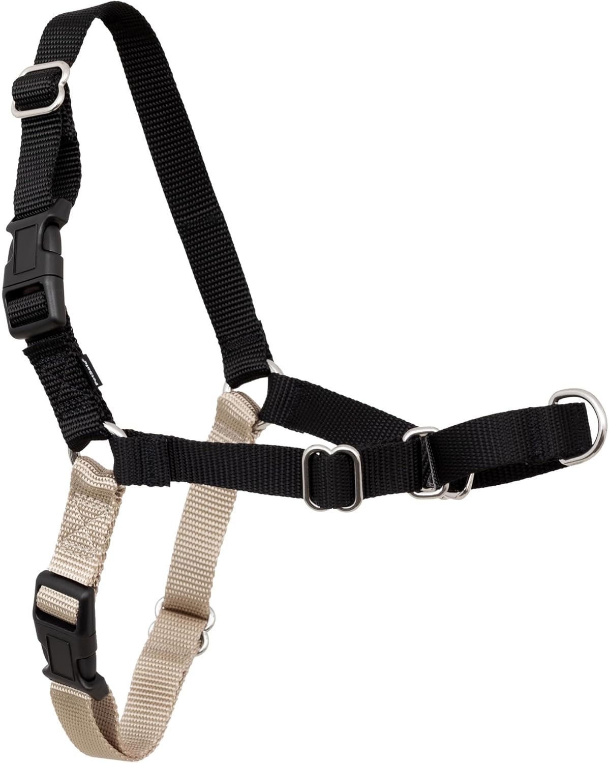 PetSafe Easy Walk No-Pull Dog Harness – Ultimate Harness to Help Stop Pulling – Pull-Free Walks – Take Control & Teach Better Leash Manners – Patented Martingale Loop Design – Black, Large