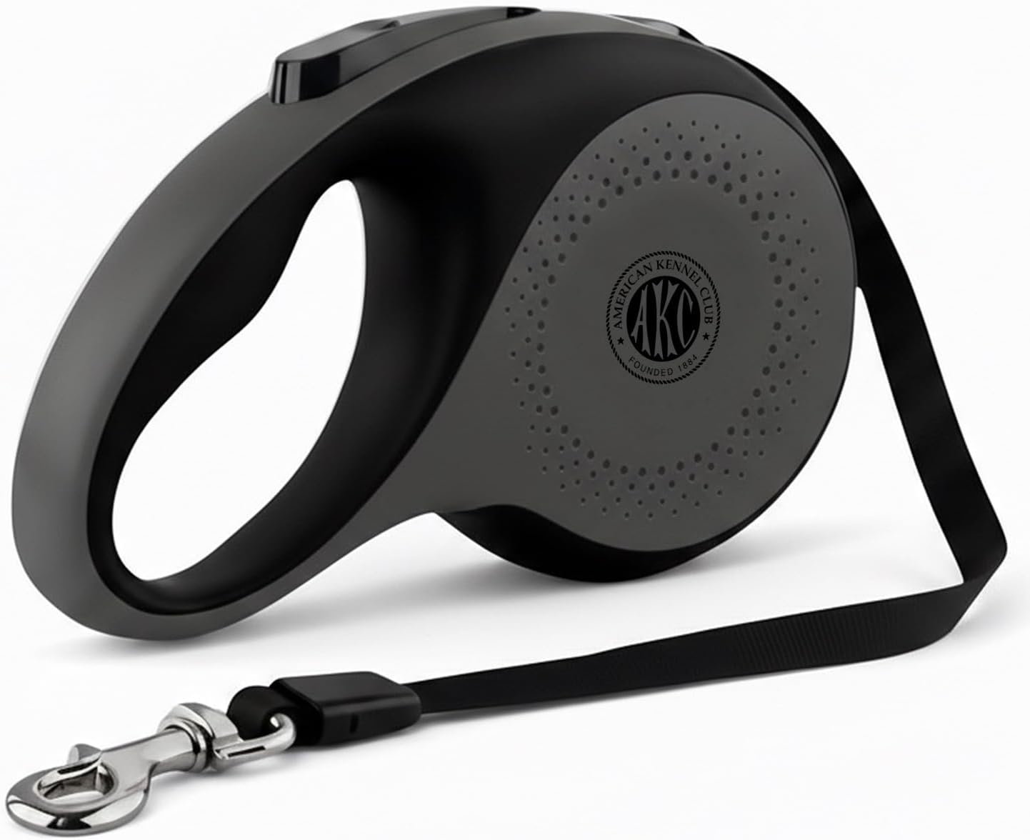 American Kennel Club Retractable Dog Leash, 16.4ft, Tangle-Free, Ergonomic Grip, One-Hand Brake, for Medium & Large Dogs up to 110 lbs
