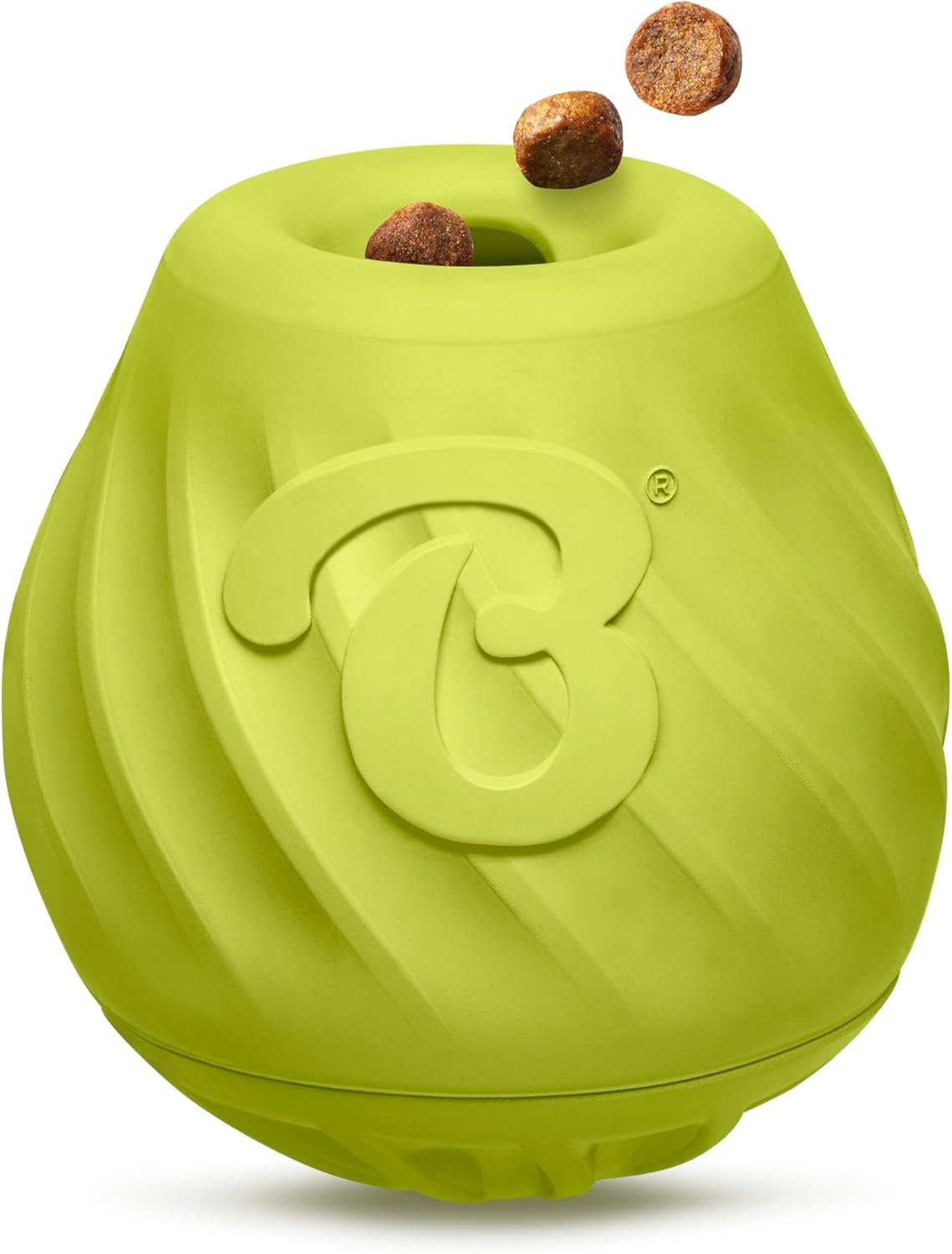 Benebone Pawbler – Natural Rubber Interactive Enrichment Treat and Kibble Dispensing Dog Toy – Great for Boredom – Medium/Large