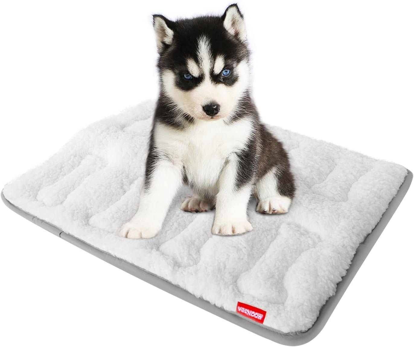 Dog Crate Mat(24″ X 18″), Small Dog Bed for Crate, Soft Plush Bed Pad Machine Washable, Sleeping Mat with Anti Slip Bottom