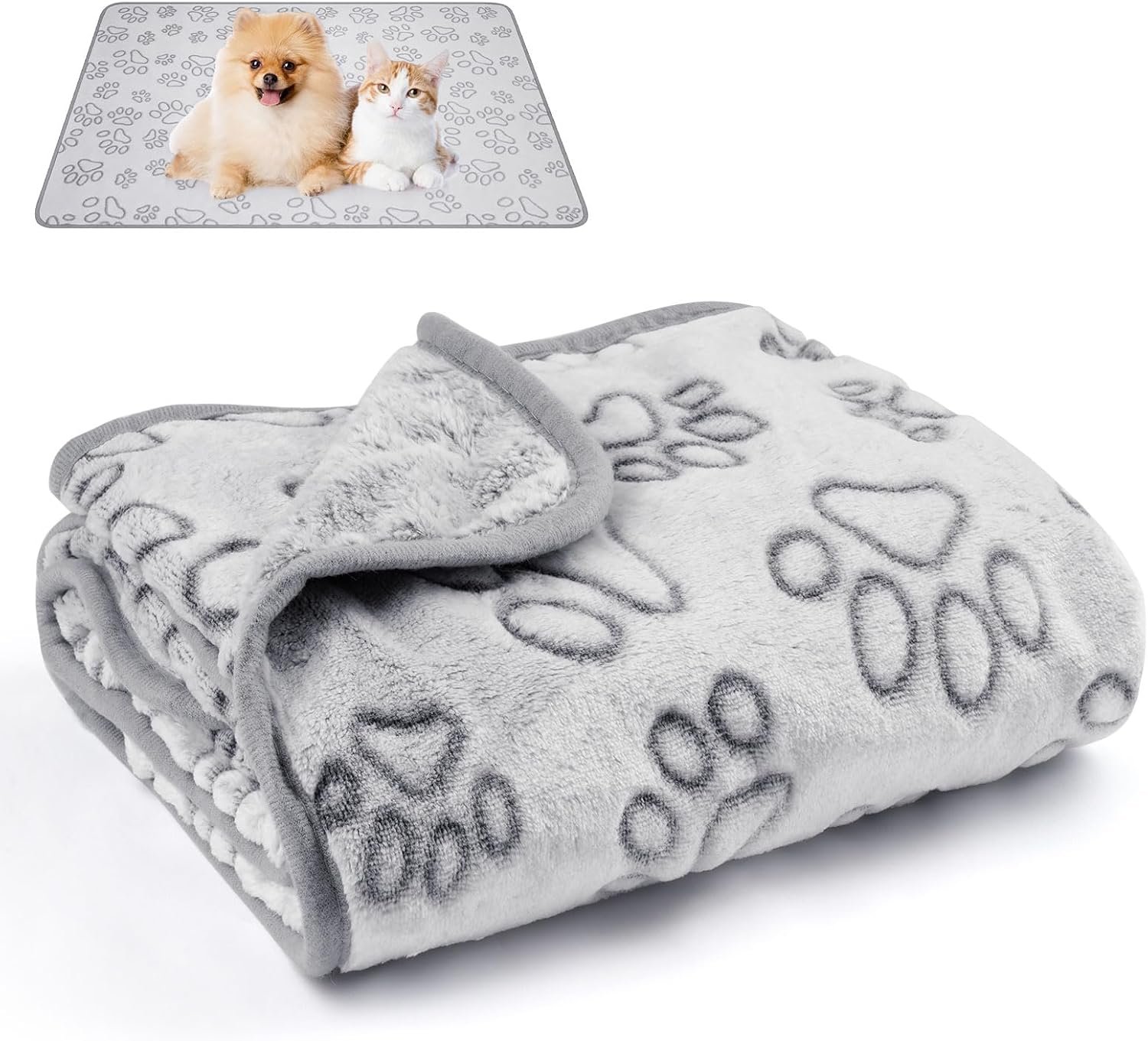 Dog Blankets for Small, Medium Dogs, Puppy Blanket Washable, Dogs Essentials for Puppies, Cat (41″ x 30″,1)