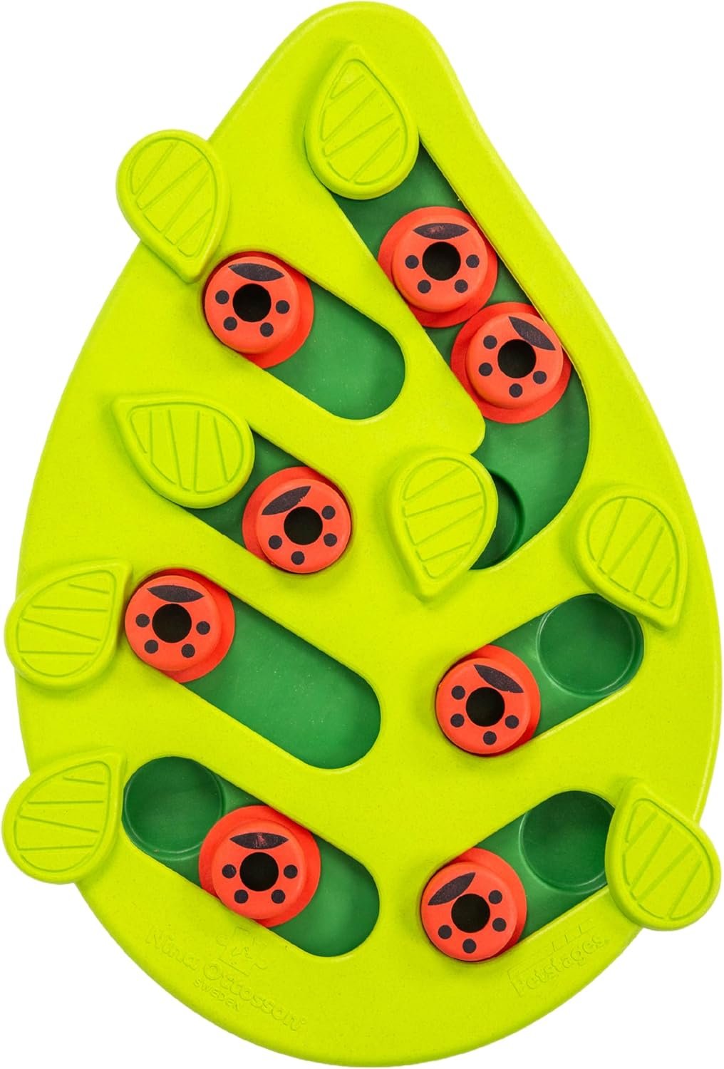 Catstages Nina Ottosson Buggin’ Out Puzzle & Play Cat Puzzle Feeder – Interactive Treat Game for Indoor Cats, Level 2 Slow Feeder Enrichment Toy, 13.9″ x 11.5″