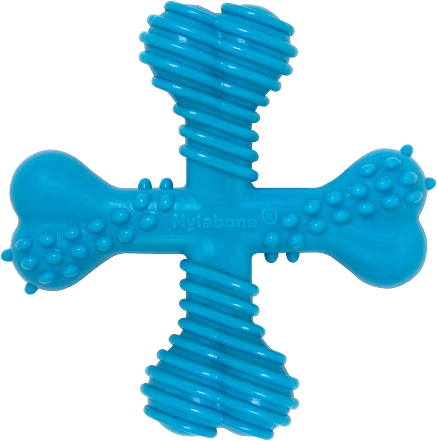 Nylabone Comfort Hold X-Bone Power Chew Toy for Dogs, Dog Toys for Aggressive Chewers, Beef Flavor, Small – Up to 25 lbs, 1 Count