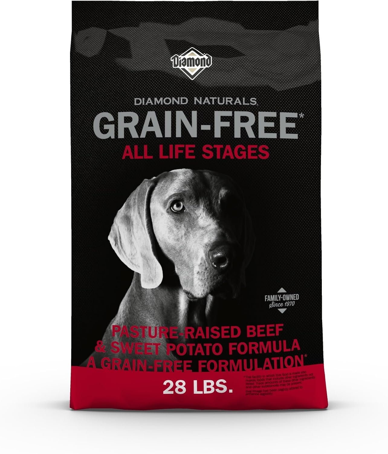 Diamond Naturals Grain Free Real Meat Recipe Premium Dry Dog Food With Real Pasture Raised Beef 28Lb