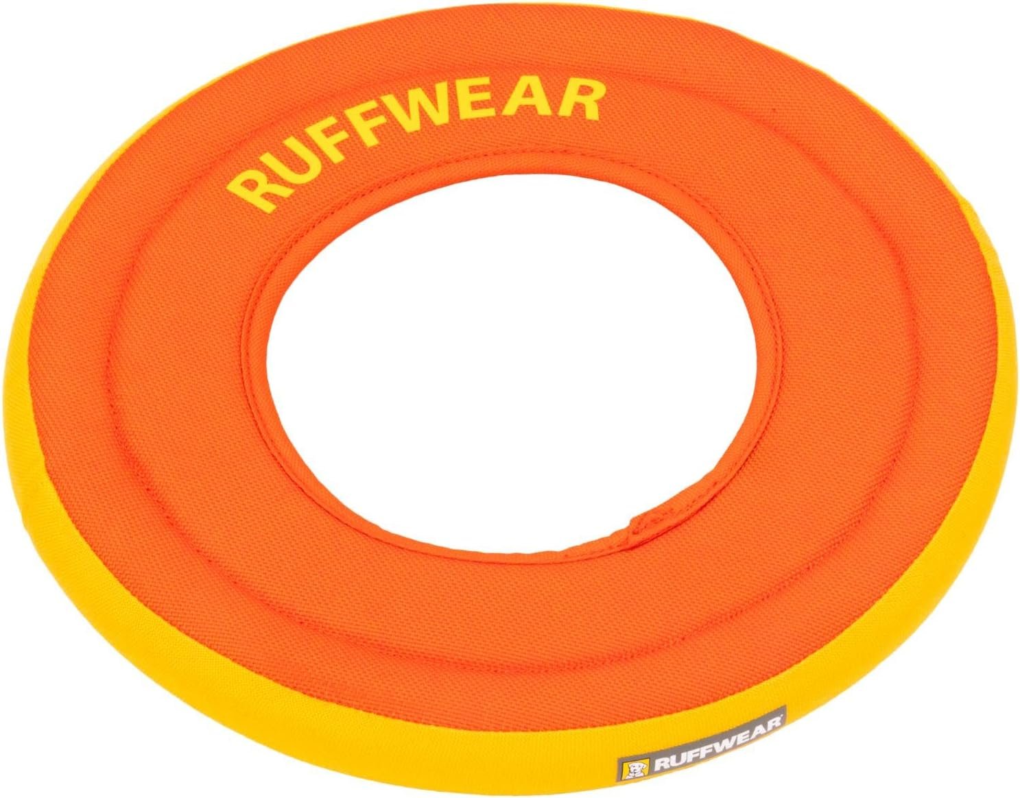 Ruffwear, Hydro Plane Dog Flying Disc, Soft Buoyant Foam Floating Fetch Toy, Lightweight Interactive Water & Snow Toy, Gentle on Teeth, Durable Year-Round Outdoor Play, Tangelo Orange, 12″, Large