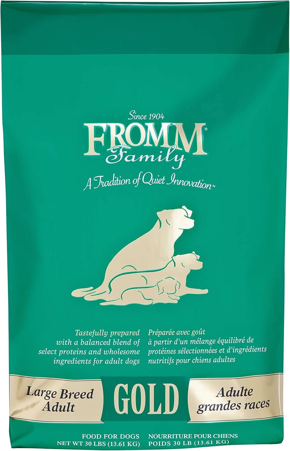 Fromm Large Breed Adult Gold Premium Dry Dog Food – Dry Adult Dog Food for Large Breeds – Chicken Recipe – 30 lb