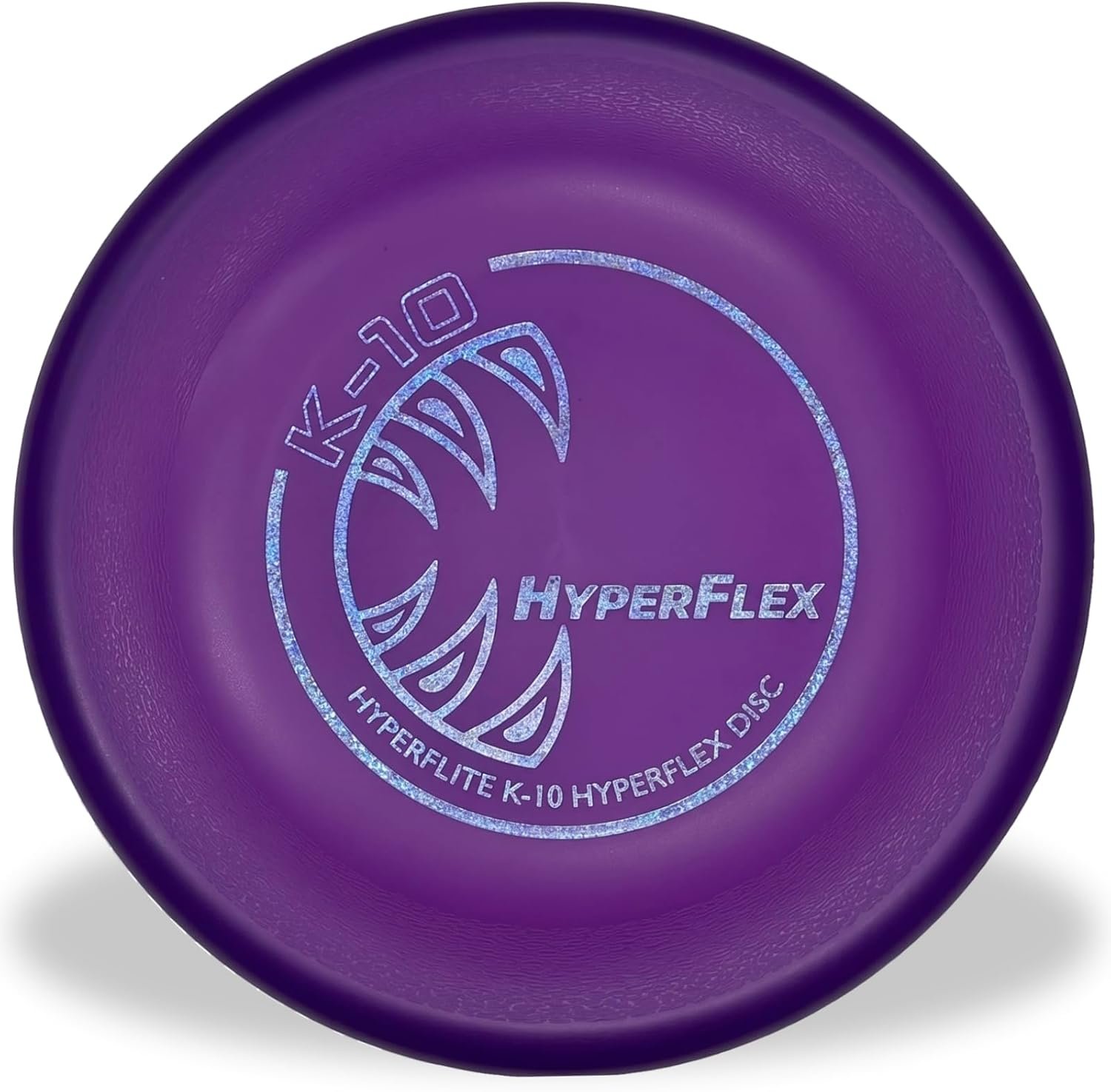 Hyperflite K-10 Hyperflex Flexible Dog Flying Disc, Medium-Large | Ultra Flexible, Puncture Resistant, Competition Approved | 8.75-inch, 150g | Medium & Large Dogs | Purple