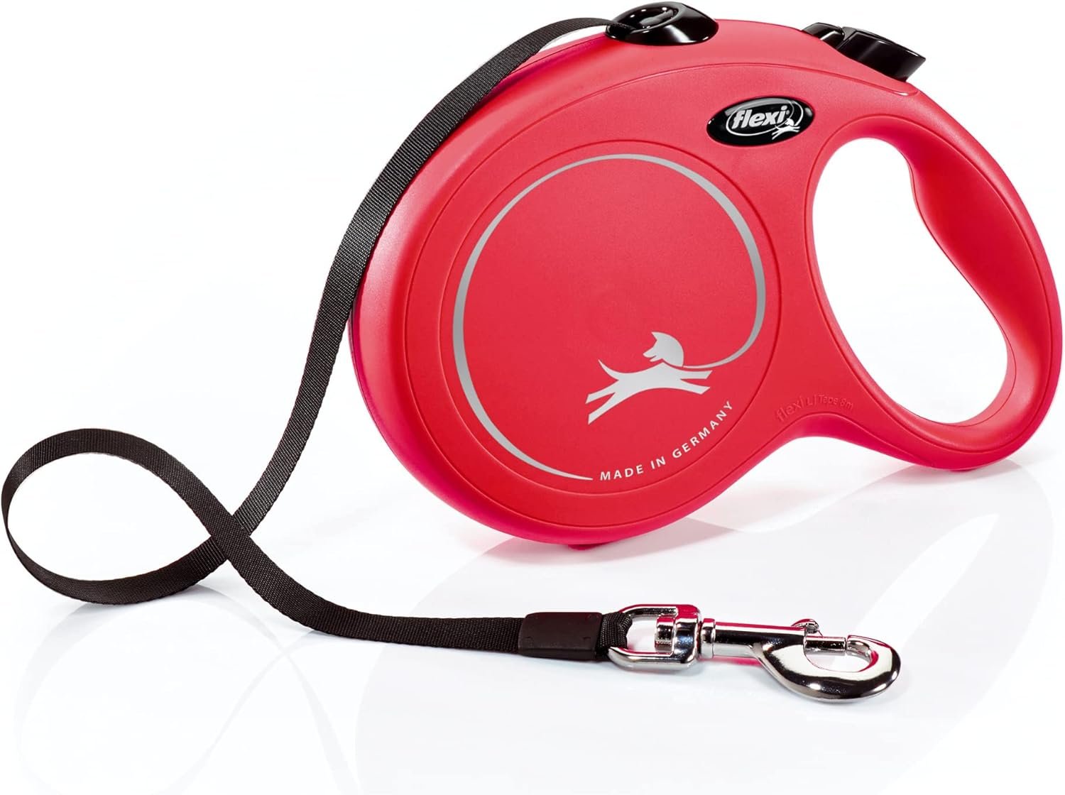 Flexi New Classic Tape Retractable Leash, Red, Large/26′