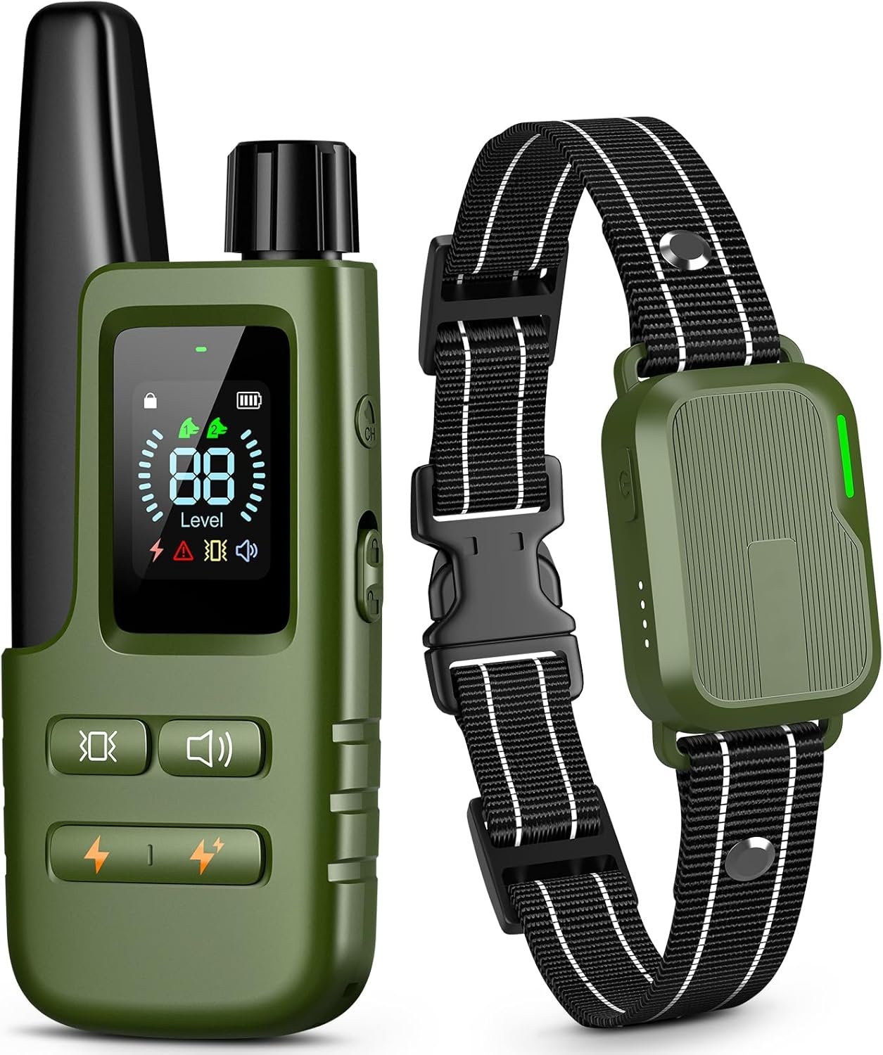 Dog Shock Collar – 4500FT Dog Training Collar with Remote, IPX8 Waterproof Electric Dog Collar with 4 Training Modes, Rechargeable eCollar for 10-120lbs Small Medium Large Dogs