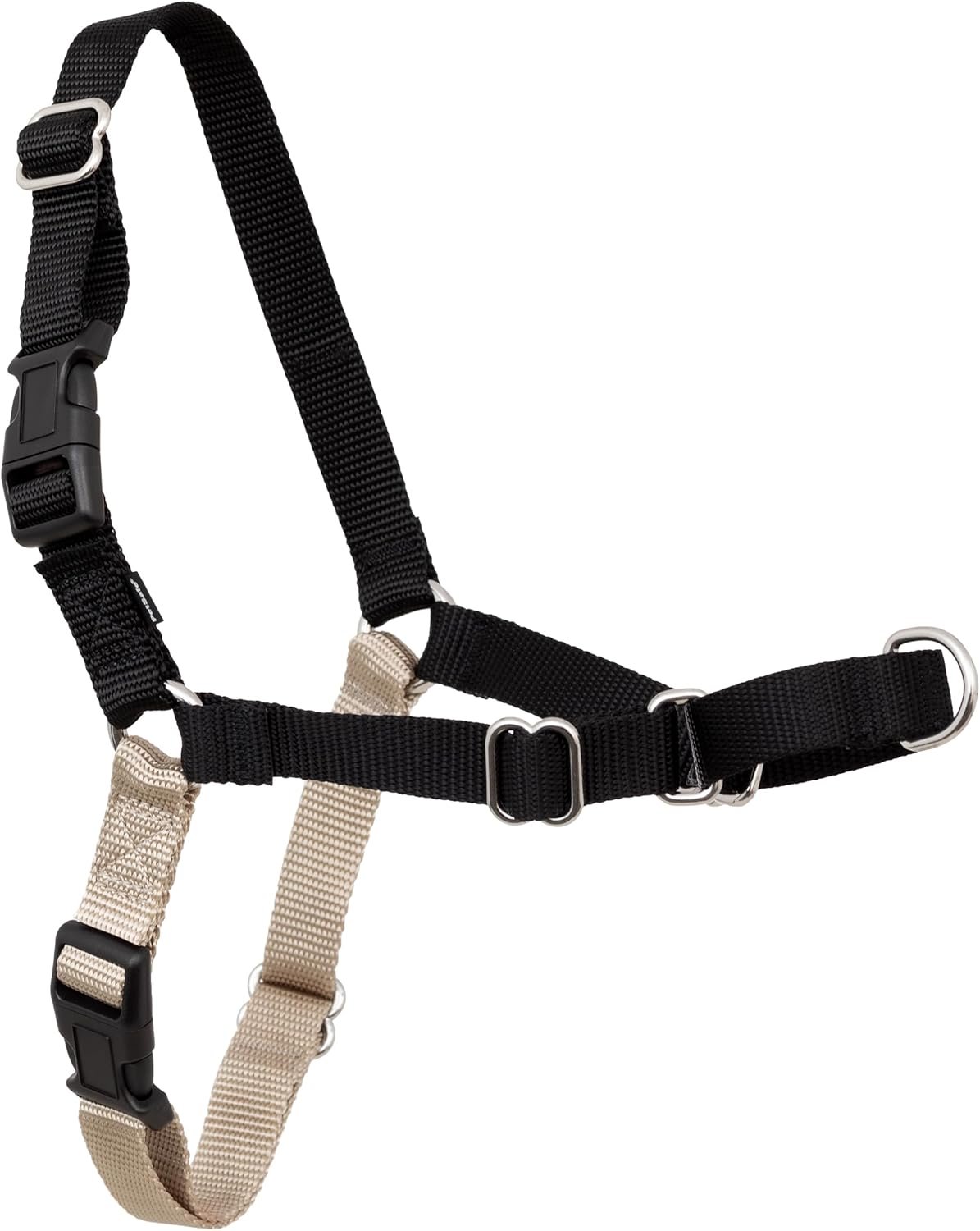 PetSafe Easy Walk No-Pull Dog Harness – Ultimate Harness to Help Stop Pulling – Pull-Free Walks – Take Control & Teach Better Leash Manners – Patented Martingale Loop Design – Black, Medium