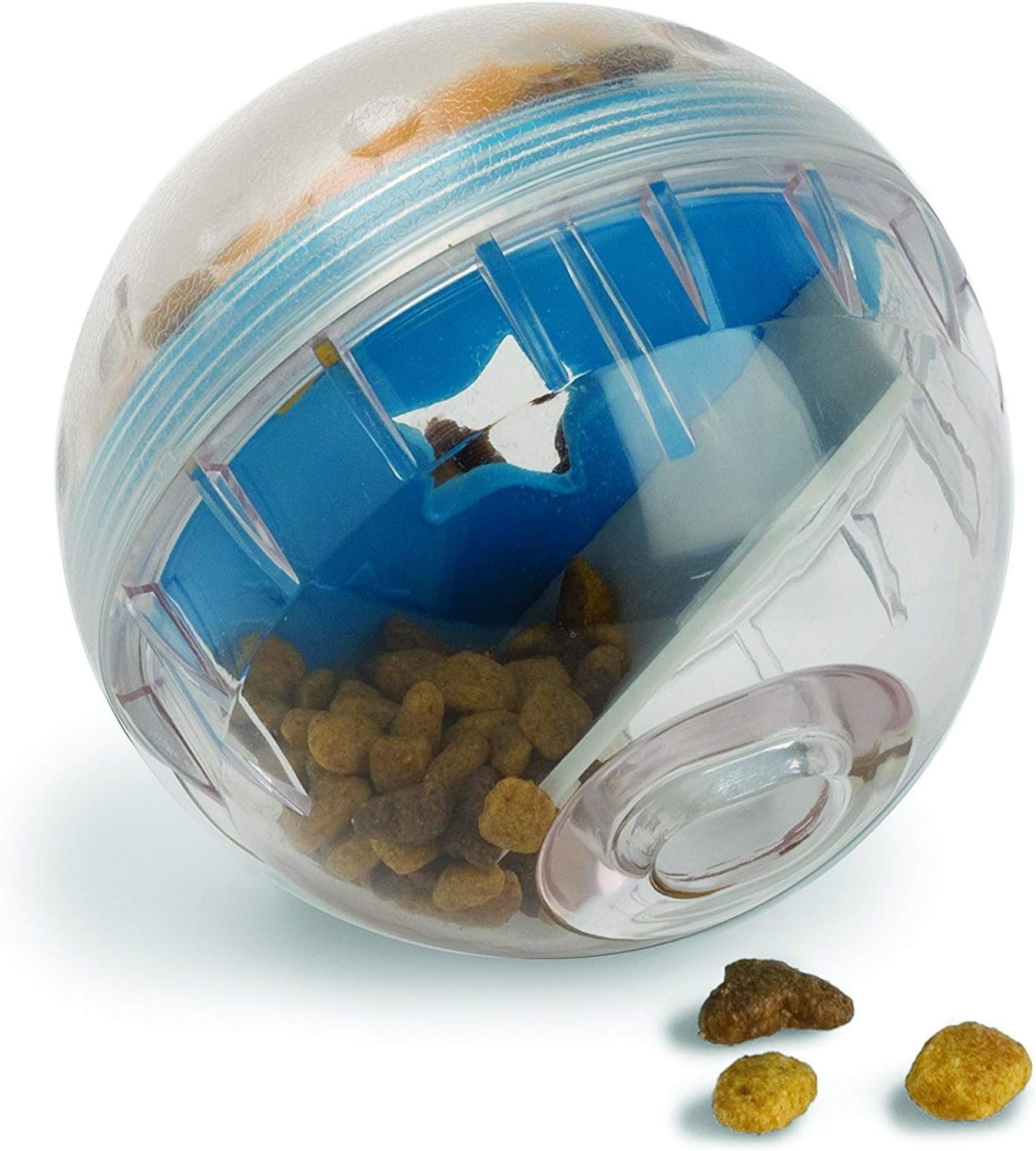 Pet Zone IQ Treat Ball Dog Treat Dispenser Toy Ball Interactive Toy – 4″ Stimulation, Slow Feeder