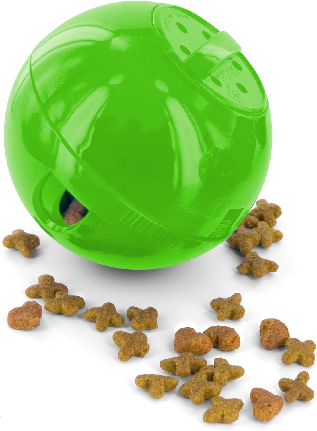 PetSafe Slimcat Feeder Ball – Interactive Game for Your Cat – Fill with Food and Treats – Green
