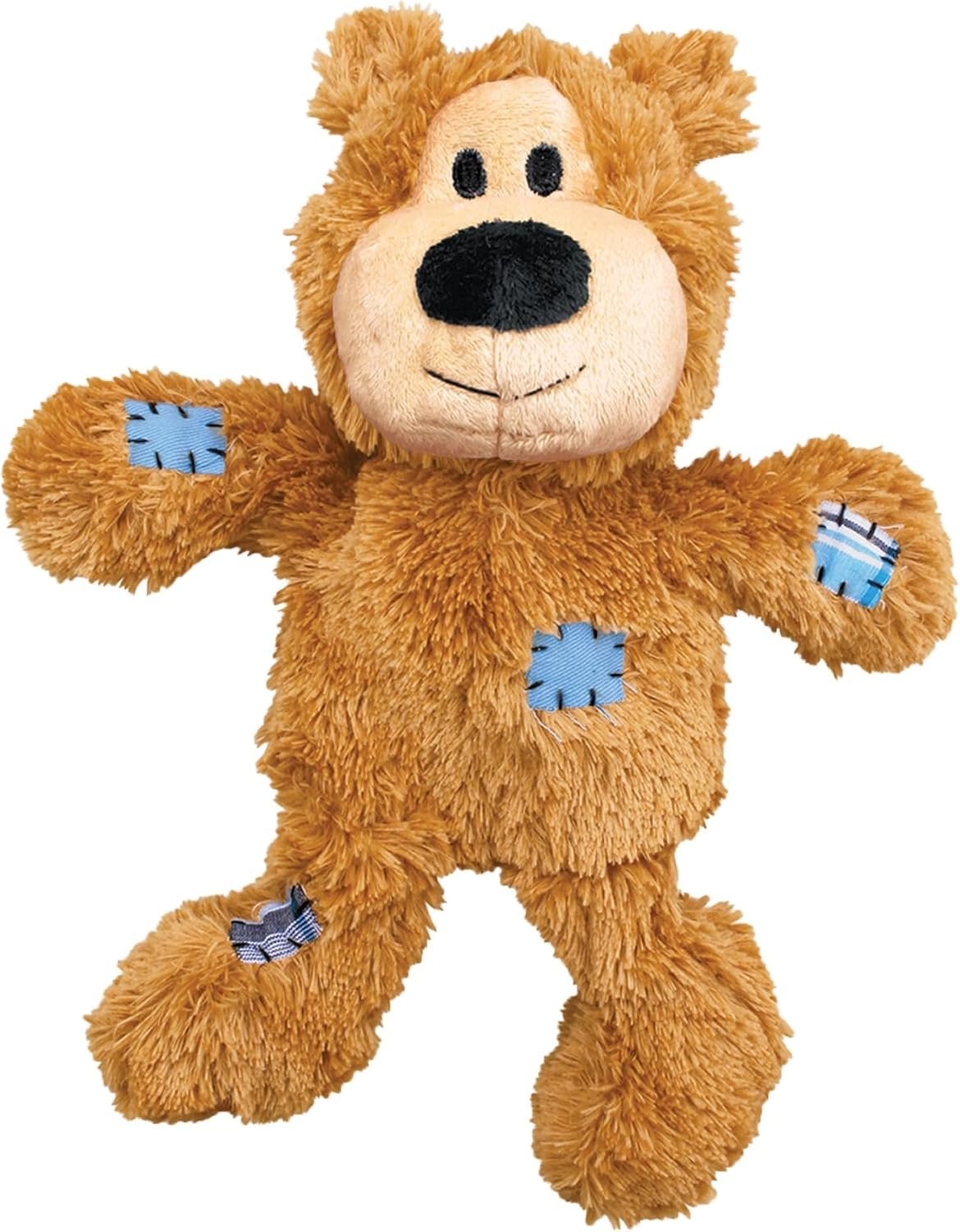 KONG Wild Knots Bears – Durable Dog Toys with Internal Knotted Ropes and Minimal Stuffing for Less Mess (Assorted Colors) (Medium/Large)