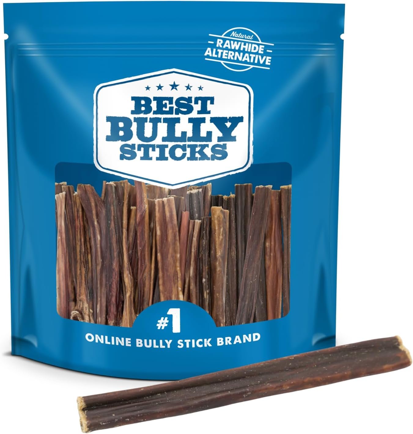 Best Bully Sticks 6 Inch Gullet Sticks – 25 Count (Pack of 1) – Natural, Esophagus Snack, Rawhide Alternative