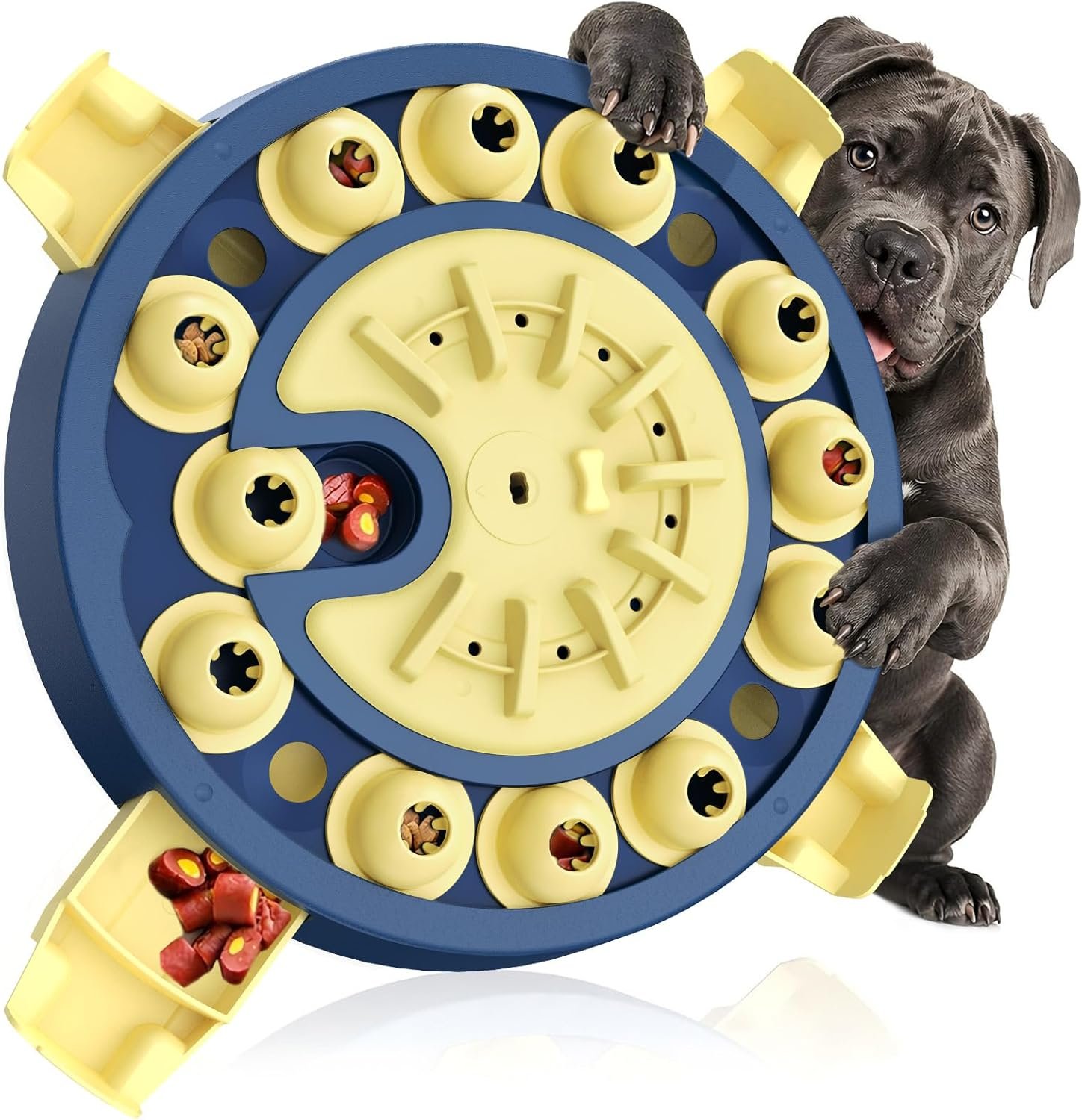 KADTC Dog Puzzle Toy, Large Size, 3 Levels of Step-by-Step Challenge 4 Ways to Play Beginner to Advanced Slow Feeder & Mental Stimulation for Smart Dogs Enrichment Toys
