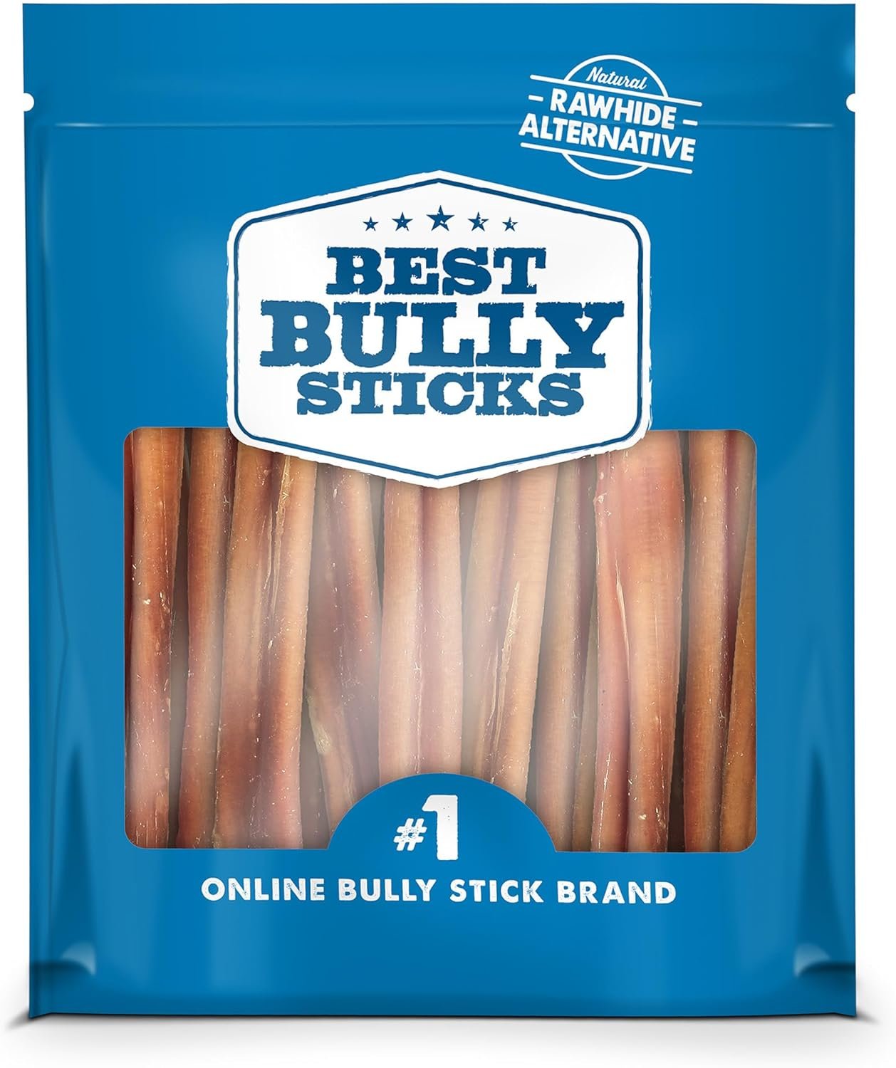 Best Bully Sticks 6 Inch Odor-Free Bully Sticks – 20 Count (Pack of 1) – Bulk Bag, Odorless Natural Grass-Fed Beef, Easily Digestible, No Grain or Rawhide, Ideal for Big Breeds