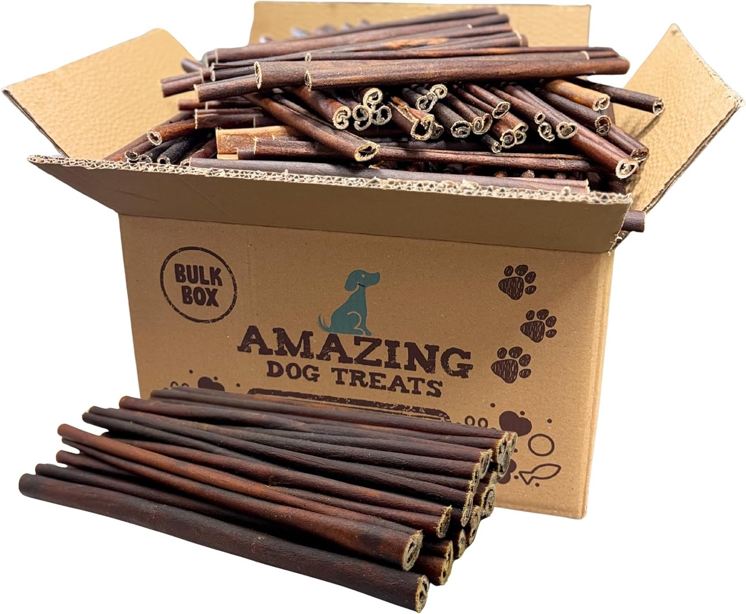 Amazing Dog Treats 12 Inch Collagen Stick – (50 Count)- Collagen Sticks for Dogs – No Hide Dog Bones