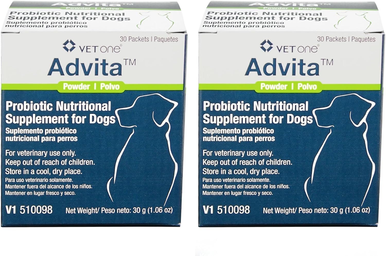 VetOne Advita Probiotic Nutritional Supplement for Dogs 2pack – 60ct