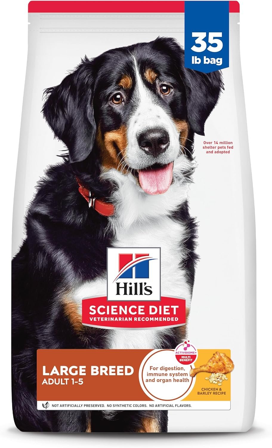 Hill’s Science Diet Adult 1-5 Large Breed Dry Dog Food, Chicken & Barley, 35 lb. Bag