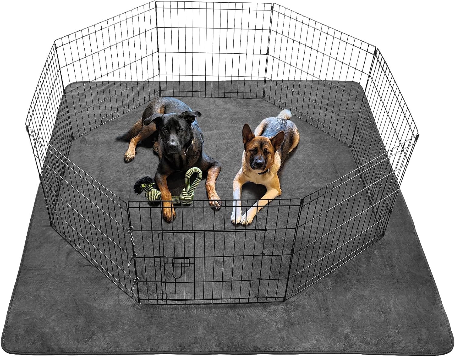 Washable Dog Pee Pad Extra Large: 72×72 Instant Absorb Training Pads, Non-Slip Pet Playpen Mat Waterproof Reusable Floor Mat for Puppy, Senior Dog Whelping Incontinence Housebreaking