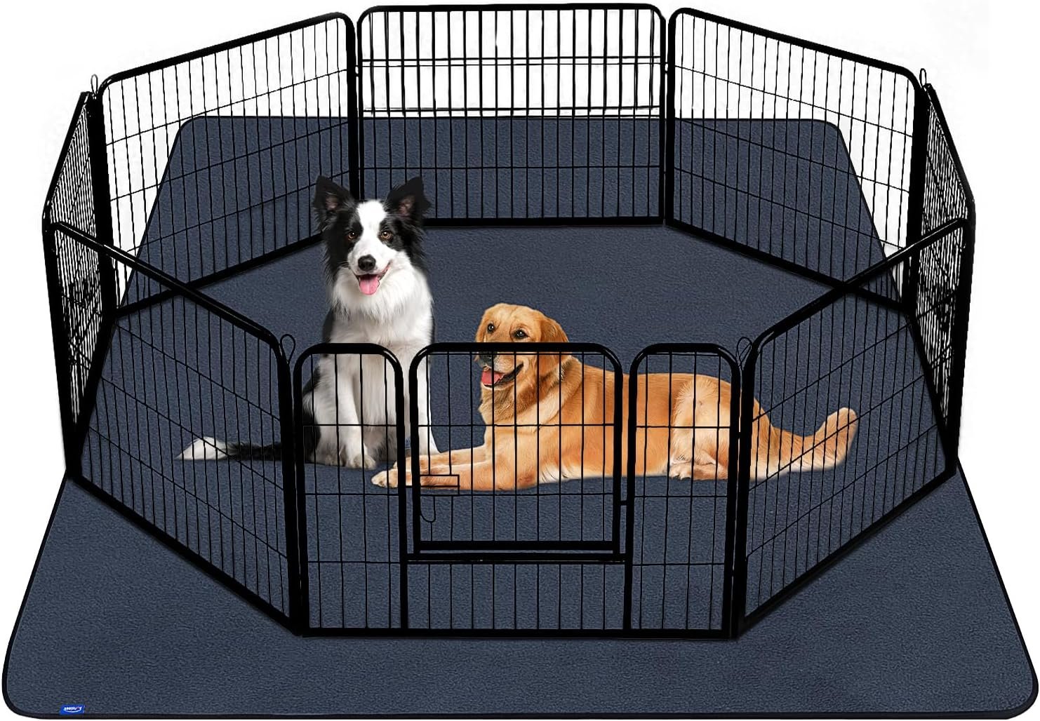 Sunsleek Washable Pee Pads for Dogs 72″x72″ Extra Large Super Absorbent Non-Slip Reusable Puppy Pads for Playpen, Crate, Floor, Waterproof Pet Training Mats for Quick-Dry Whelping Pads & Incontinence