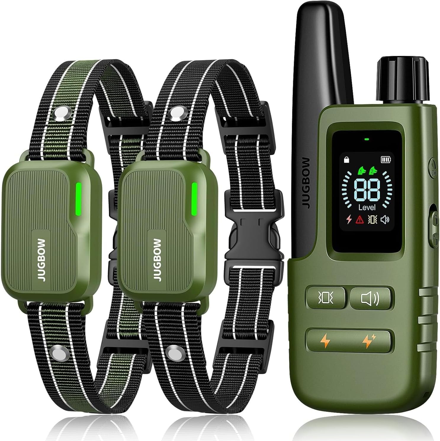 Shock Collar for 2 Dogs (10-120lbs) – 4200FT Dog Training Collar with Remote, IPX8 Waterproof Electric Collar with 4 Training Modes, Rechargeable E-Collar for Large Medium Small Breeds
