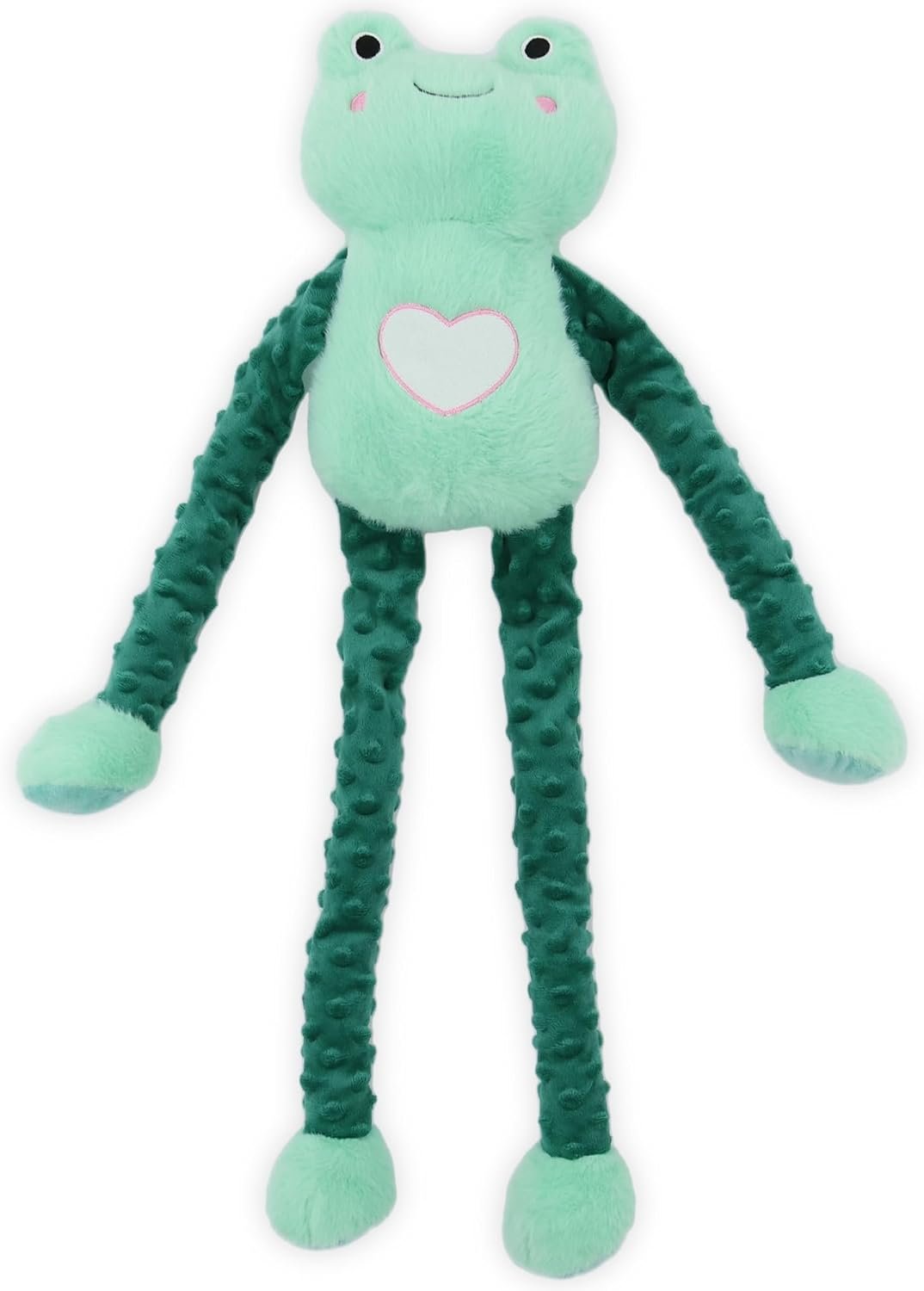 Patchwork Pet: Muttley Series – Fiona Frog – 24″ Plush Dog Toy, Floppy Limbs Green Animal, Squeakers, Reinforced Fabric, Grab-Carry-Snuggle-Chew